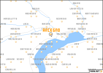 map of Arcegno