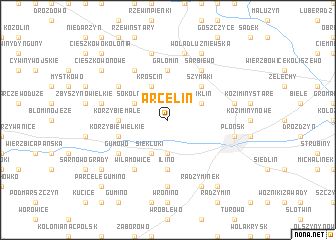map of Arcelin