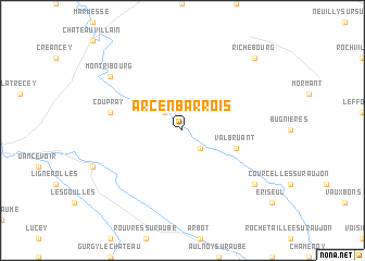map of Arc-en-Barrois