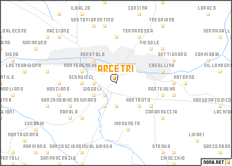 map of Arcetri