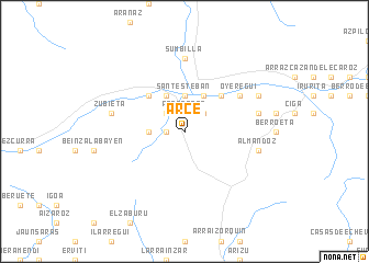 map of Arce