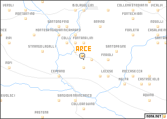 map of Arce