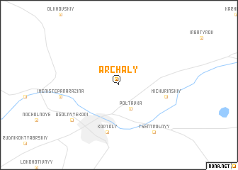 map of Archaly