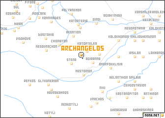 map of Archángelos