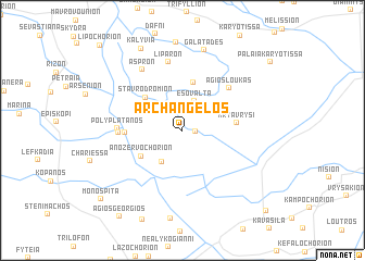 map of Archángelos