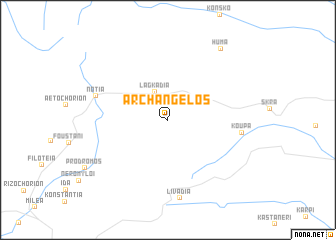 map of Archángelos