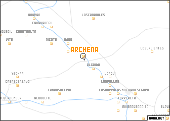 map of Archena