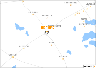 map of Archer