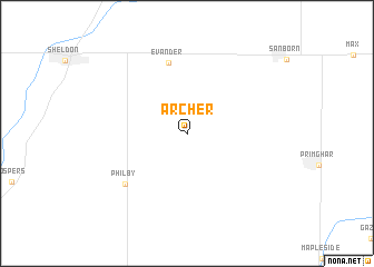 map of Archer