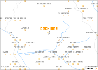 map of Archiane