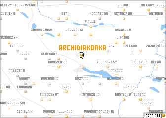 map of Archidiakonka