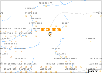 map of Archinard