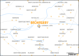 map of Archingeay