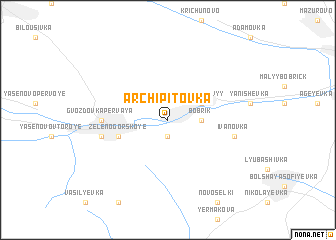 map of Archipitovka