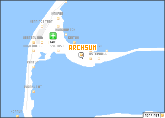 map of Archsum