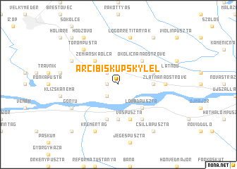 map of Arcibiskupský Lél