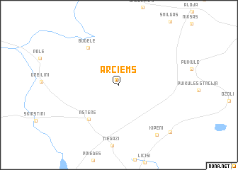map of Ārciems