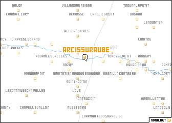 map of Arcis-sur-Aube