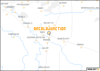 map of Arcola Junction