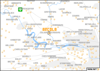 map of Arcola