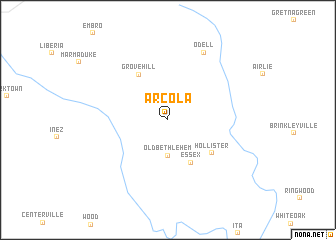 map of Arcola