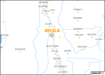 map of Arcola