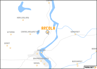 map of Arcola