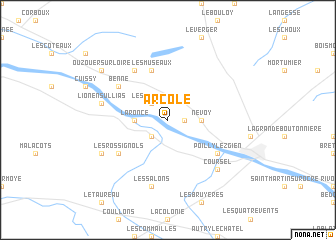 map of Arcole