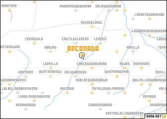 map of Arconada