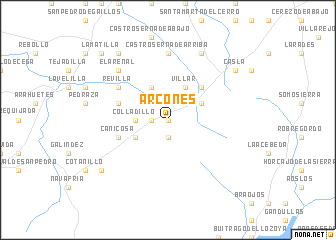 map of Arcones