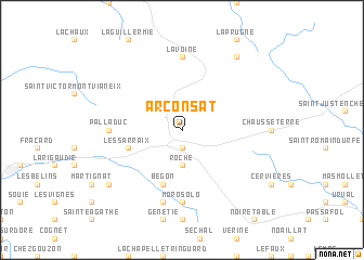 map of Arconsat