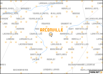 map of Arconville