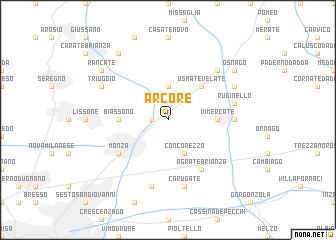 map of Arcore