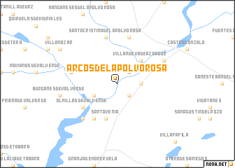 map of Arcos de la Polvorosa