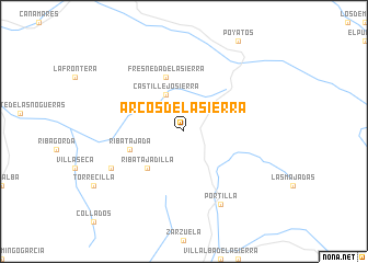 map of Arcos de la Sierra