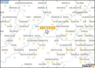 map of Arcossó