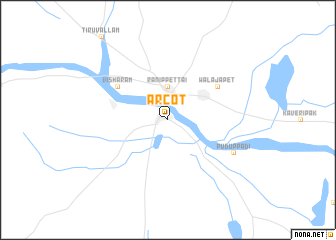 map of Arcot