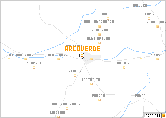 map of Arcoverde