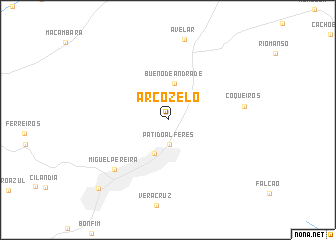 map of Arcozelo