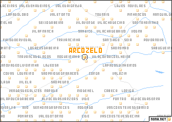 map of Arcozelo