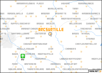 map of Arc-sur-Tille