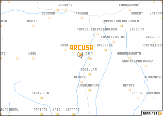 map of Arcusa