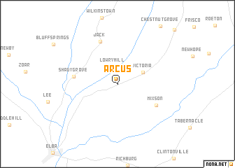 map of Arcus