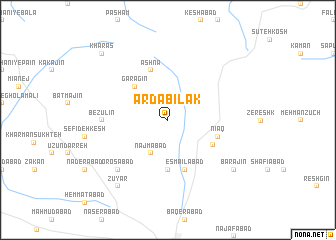 map of Ardabīlak