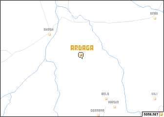 map of Ardaga