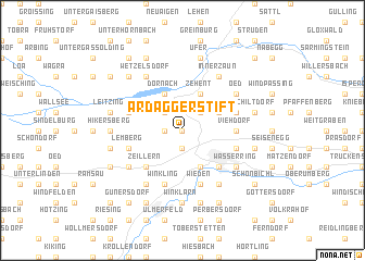 map of Ardagger Stift