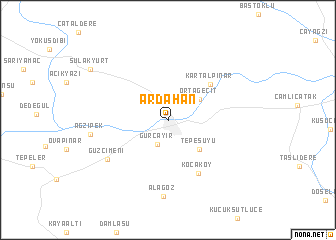 map of Ardahan