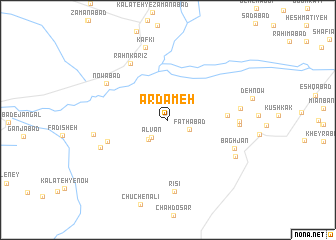 map of Ardameh