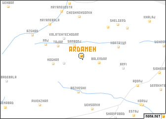 map of Ardameh