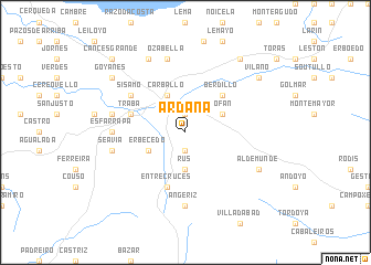 map of Ardaña